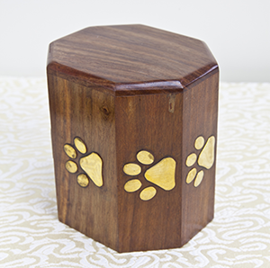 Hand made Classic Heart Keepsake brass Urn - Code - UH3.5B